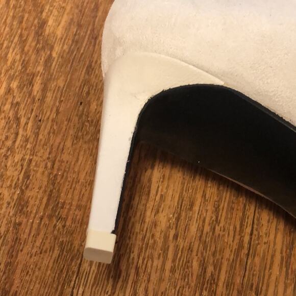 Rag & Bone Beha White Suede Leather Stiletto Ankle Boot Size 8.5 (38.5) - Picture 9 of 16